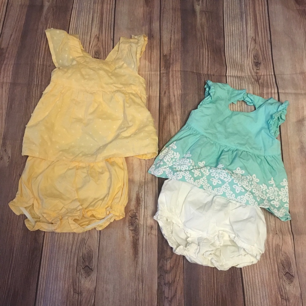 Gymboree 12-18 mos bloomer sets spring Easter
